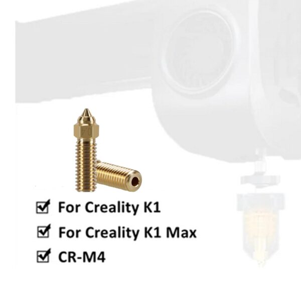 KOYOFEI 12PCS Brass Nozzles for K1 Max, 3D Printer Parts 6PCS 0.4mm, 3PCS 0.6mm, 0.8mm High Speed Brass Nozzle for Creality K1, Ender 3 V3 KE, CR-10 SE - Image 6