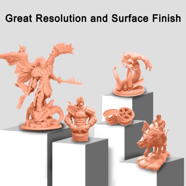 YOUSU iForm 182 ABS-Like 3D Printer Resin 1kg,UV-Resin Rapid LCD UV-Curing Resin 405nm Standard Photopolymer Resin for LCD DLP SLA 3D Printer Beige(Red Wax) Color 1kg - Image 4
