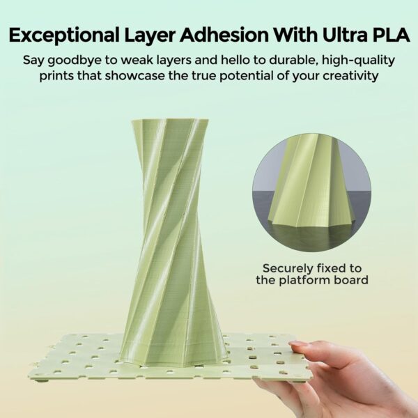 3D Printer Filament 1.75mm Ultra PLA Filament High Speed 30-300mm/s Accuracy +/- 0.02mm, 1kg Spool (2.2lbs), Fit Most FDM 3D Printer, Soleyin by Creality Filament, PLA Black - Image 6