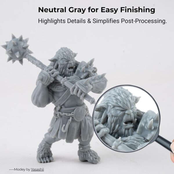 Siraya Tech Magna Durable Resin Grey (1kg) – Tough, High-Impact 3D Printing Resin for Engineering, Prototyping, Miniatures & More – Easy to Print, Versatile & Cost-Effective for Mass Production - Image 4