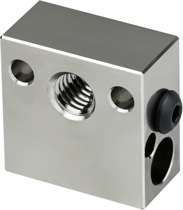 Updated High Temperature CR-10 Plated Copper Heater Block for MK8 Extruder Creality All Metal Hotend Ender3 V2 Ender 3 pro Ender 5 Pro Plus CR10 S4 S5 3D Printer (Copper) - Image 4