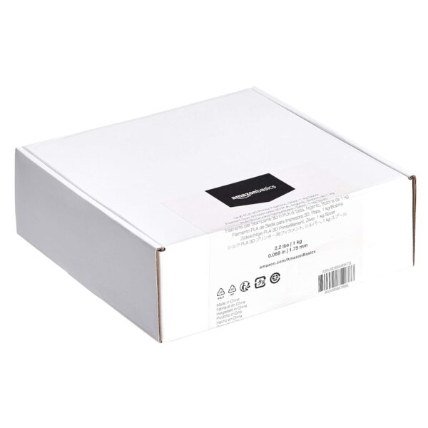 Amazon Basics SILK PLA 3D Printer Filament, 1.75 mm, Silver, 1 kg Spool (2.2 lbs) - Image 5