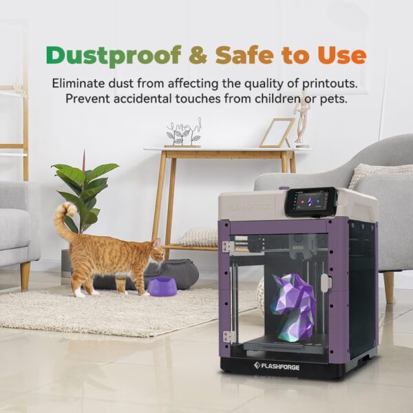 FLASHFORGE Adventurer 5M 3D Printer Enclosure Kit, Noise Reduction and Odor-Free, DIY The Enclosure Unlock More Filaments Require High Temperature Like ABS, ASA - Image 6