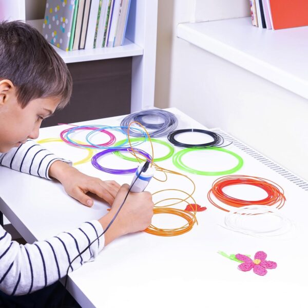 3D Pen Filament Refills, 20 Colors 1.75mm PLA 16.4ft Each Color Compatible with SCRIB3D, PIKA3D, MYNT3D and Most Other 3D Printing pens, Not for 3Doodler Pen - Image 5