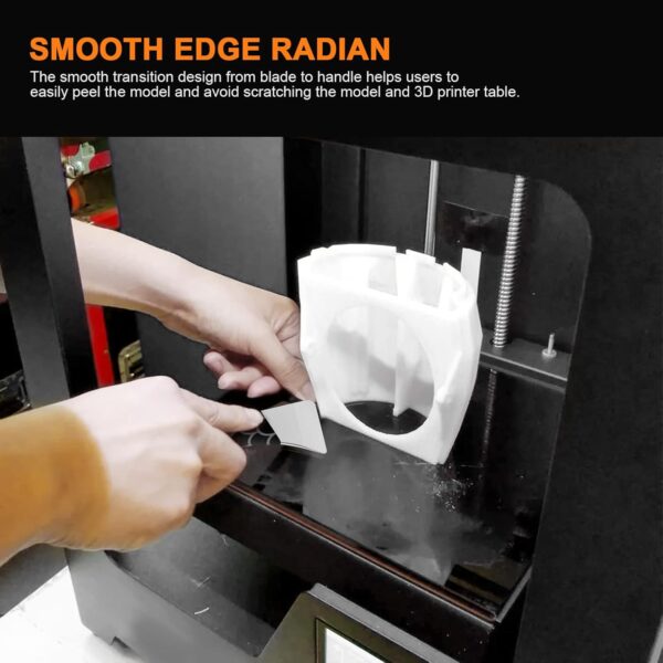 Professional 3D Printer Tool, Upgraded Metal 3D Printer Removal Spatula with Comfortable Grip, Specially Designed 3D Printer Accessories for Model Stripping Safety - Image 4