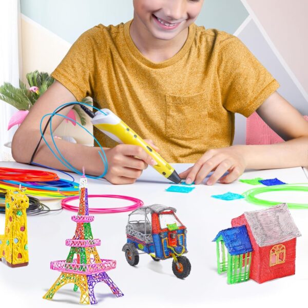 PLA 3D Pen Filament, 20 Bright Colors, 1.75mm Refills for 3D Pens, 10 Feet per Color, Total 200 Feet, Ideal for Creative Projects - Image 6