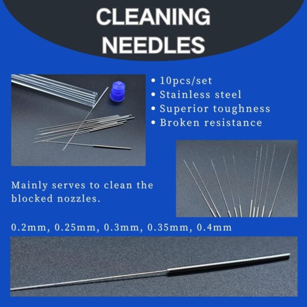 3D Printer Tool Kit, 24pcs 3D Printer Nozzle Cleaning Tool Removal Tool Kit, Wire Brush, Wire Flush Cutter, Scraper Knife, Diamond Files, Tweezer, Putty Knife for 3D Printer, Model Building - Image 6