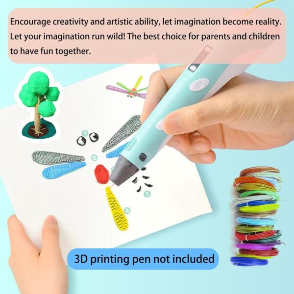 3D Pen Filament PLA, 20 Colors 1.75mm 3D Printing Filament Refills, Diameter Tolerance±0.02mm, Total 100 Meters, 3D Pen Refills for Jandi, LIHUACHEN, MYNT3D, SCRIB3D, Yummici, WGP Pens - Image 7