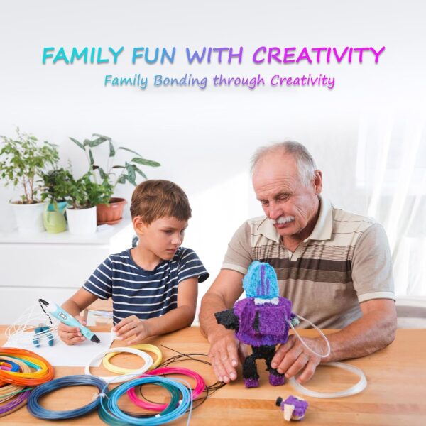 3D Pen Filament Refills,10 Colors,10 Feet Per Color,1.75mm PLA Compatible with Most 3D Pens and 3D Printers - Image 6
