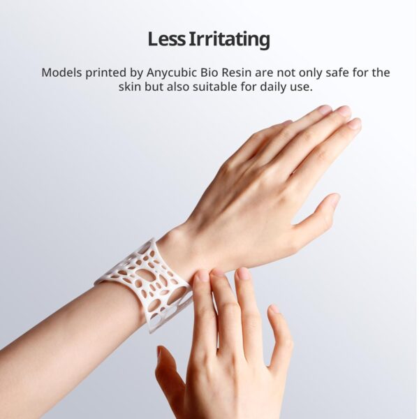ANYCUBIC 3D Printer Resin, Odorless Standard Photopolymer Resin, High Precision and Low Viscosity, Fast UV-Curing ABS Like Resin for 8K/10K/14K LCD 3D Printing (White, 1kg) - Image 3