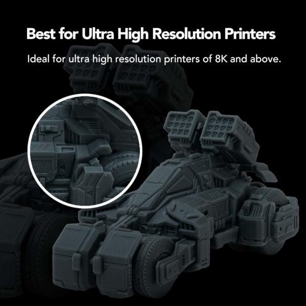 phrozen Sonic Mighty Revo LCD Resin 3D Printer Bundle with Photopolymer Resin Hyperfine Graphite - Image 8