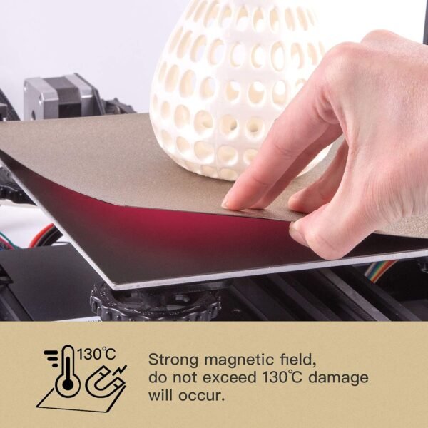 PEI Sheet PEI Spring Steel 235x235 and Magnetic Build Plate with Adhesive PEI Bed for Flashforge Adventurer 5M/ 5M Pro,Ender-3 Pro/Neo,Ender-3 V2/Neo,Ender-3/Neo 3D Printers - Image 6