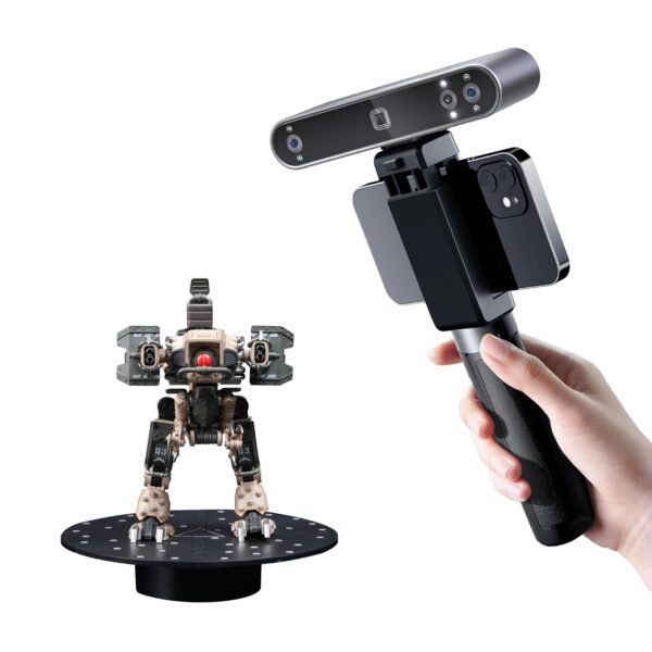 Revopoint POP3 Plus 3D Scanner for 3D Printing, Handheld 3D Printer Scanner 0.04mm Precision, Full-Color Scan for Medium Object, Support for Android/iOS/Win/MacOS, Standard