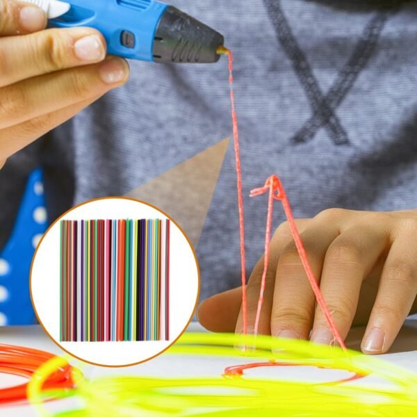 DOITOOL 3D Pen Filament Refills, 22 Colors, 2.5mm 3D Printing Filament Refills, 75cm per Colour (Total 16.5m) - 110PCS - Image 7