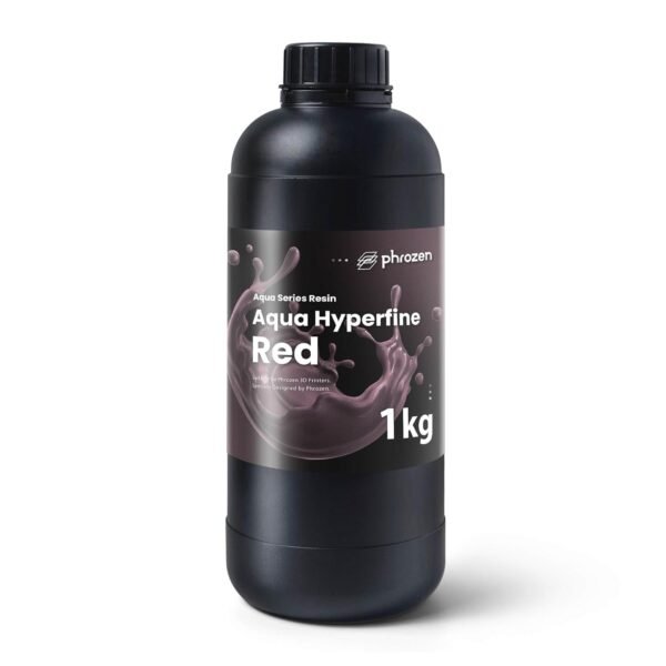 phrozen Aqua Hyperfine Photopolymer Resin for 9K, 12K or Higher Resolution 3D Printers, 405nm LCD UV-Curing 3D Printing with Low Shrinkage & Superior Precision, Smooth Surface Finish (Red, 1KG) - Image 7