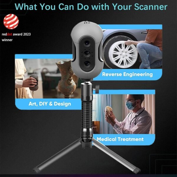Mole 3D Scanner for 3D Printing - 3D Printer Accessories 0.05mm Accuracy 0.1mm Resolution 10FPS Handheld & Turntable Scan, NIR Light & Visual Tracking Technology, Free 3D Scanning Software - Image 5