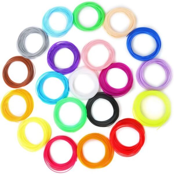 3D Pen PLA Filament Refill, 10 Colors, Each Color 33 Feet, 3D Printing Pen PLA Refills 3D Printer PLA Sample Pack 3D Pen Filament Refills for Replacement - Image 9