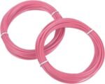 MECCANIXITY 2 Pcs 3D Pen Filament, 1.75mm Dia 33ft Length PLA 3D Printing Pen Filament Refills for 1.75mm 3D Printing Pen, Pink