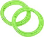 MECCANIXITY 2 Pcs 3D Pen Filament, 1.75mm Dia 33ft Length PLA 3D Printing Pen Filament Refills for 1.75mm 3D Printing Pen, Fluorescent Green