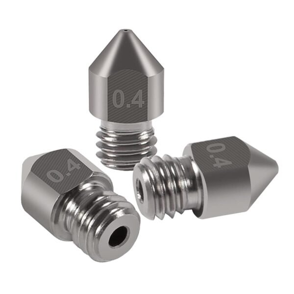 10 Piece High Temperature Sharp Hardened Tool Steel MK8 Nozzles 0.4mm for 1.75mm Makerbot, Creality CR-10 All Metal Hotend, Ender 3/ Ender3 pro, CraftBot, Prusa i3 3D Printer - Image 3