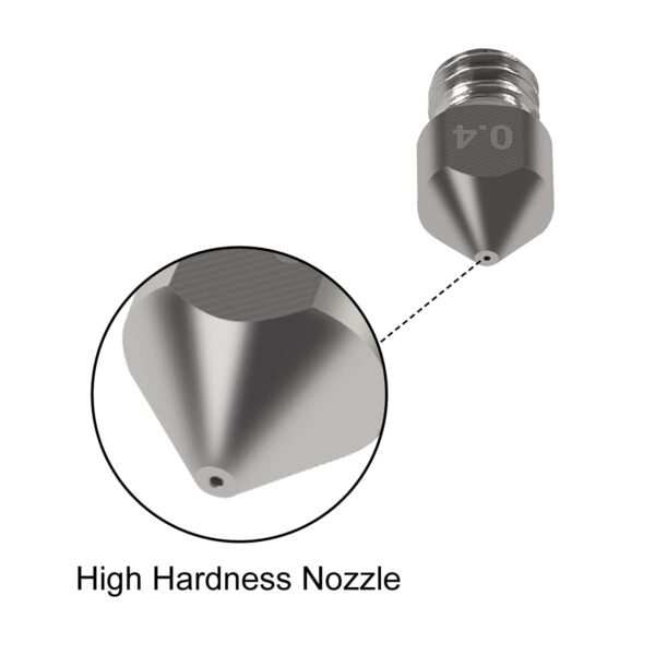 10 Piece High Temperature Sharp Hardened Tool Steel MK8 Nozzles 0.4mm for 1.75mm Makerbot, Creality CR-10 All Metal Hotend, Ender 3/ Ender3 pro, CraftBot, Prusa i3 3D Printer - Image 4
