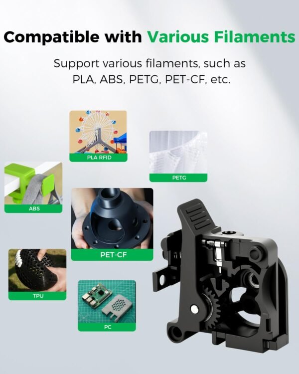 Creality Official K2 Plus Extruder Front Cover, Support 1.75mm Filament, Extruder Part Replacement for 3D Printer K2 Plus Combo - Image 3