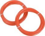 MECCANIXITY 2 Pcs 3D Pen Filament, 1.75mm Dia 33ft Length PLA 3D Printing Pen Filament Refills for 1.75mm 3D Printing Pen, Orange