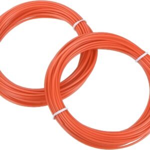 MECCANIXITY 2 Pcs 3D Pen Filament, 1.75mm Dia 33ft Length PLA 3D Printing Pen Filament Refills for 1.75mm 3D Printing Pen, Orange