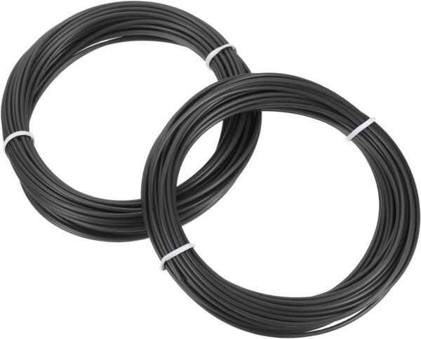 MECCANIXITY 2 Pcs 3D Pen Filament, 1.75mm Dia 33ft Length PLA 3D Printing Pen Filament Refills for 1.75mm 3D Printing Pen, Black