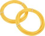 MECCANIXITY 2 Pcs 3D Pen Filament, 1.75mm Dia 33ft Length PLA 3D Printing Pen Filament Refills for 1.75mm 3D Printing Pen, Yellow