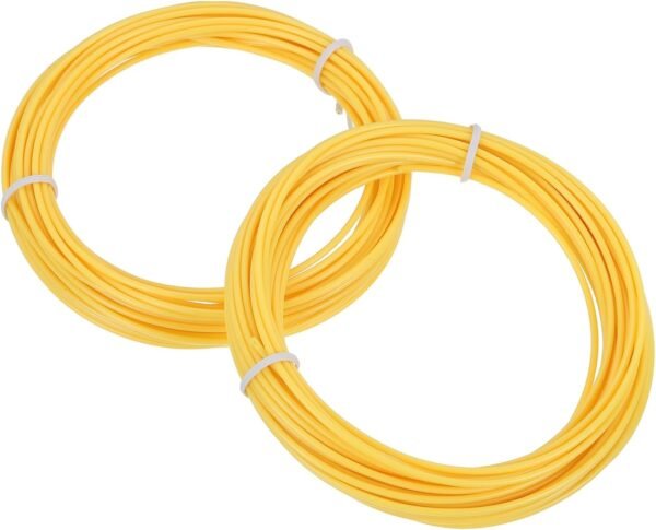 MECCANIXITY 2 Pcs 3D Pen Filament, 1.75mm Dia 33ft Length PLA 3D Printing Pen Filament Refills for 1.75mm 3D Printing Pen, Yellow