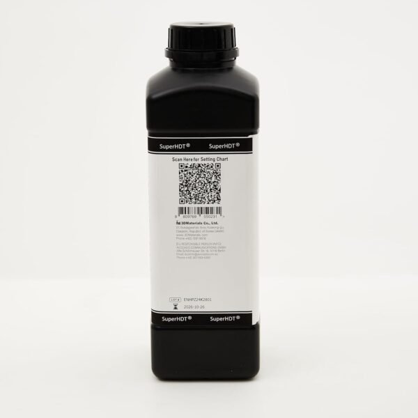 SuperHDT 3D Printer Resin, Highest Heat Deflection Temperature 464°F, Made in Korea by 3DMaterials (1000g, Amber) - Image 9