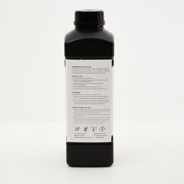SuperHDT 3D Printer Resin, Highest Heat Deflection Temperature 464°F, Made in Korea by 3DMaterials (1000g, Amber) - Image 10