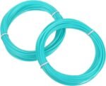 MECCANIXITY 2 Pcs 3D Pen Filament, 1.75mm Dia 33ft Length PLA 3D Printing Pen Filament Refills for 1.75mm 3D Printing Pen, Blue Green
