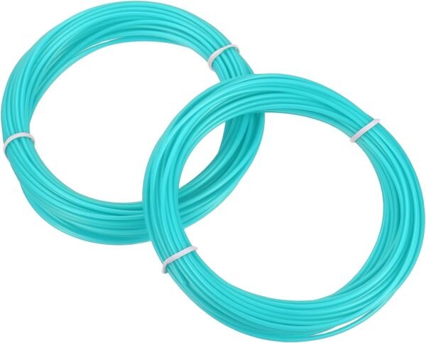 MECCANIXITY 2 Pcs 3D Pen Filament, 1.75mm Dia 33ft Length PLA 3D Printing Pen Filament Refills for 1.75mm 3D Printing Pen, Blue Green