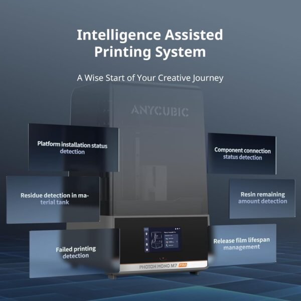 ANYCUBIC 14K Resin 3D Printer Photon Mono M7 Pro with COB LighTurbo 3.0, 170mm/h Ultra High Speed& 10.1'' Mono LCD, Heating Temperature Control, Printing Size of 8.78''x4.95''x9.05'' - Image 7