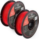 HATCHBOX 2 Pack Bundle of 1KG 1.75mm PLA 3D Printer Filaments, 2KG Total, Dimensional Accuracy +/- 0.03 mm, 3D Printing Filament Spools