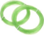 MECCANIXITY 2 Pcs 3D Pen Filament, 1.75mm Dia 33ft Length PLA 3D Printing Pen Filament Refills for 1.75mm 3D Printing Pen, Transparent Green