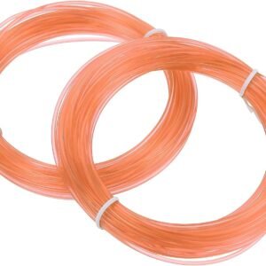 MECCANIXITY 2 Pcs 3D Pen Filament, 1.75mm Dia 33ft Length PLA 3D Printing Pen Filament Refills for 1.75mm 3D Printing Pen, Transparent Orange