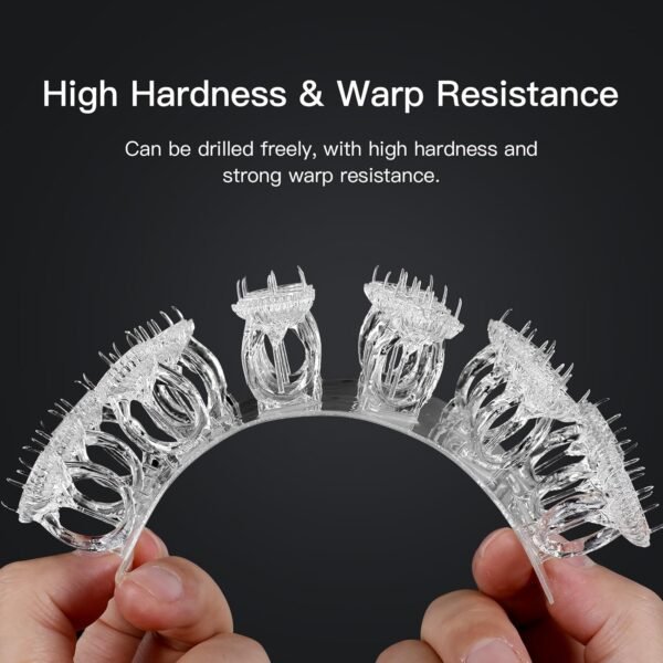 NOVA3D High Clear 3D Printer Resin – Crystal Clear, Tough, Yellowing-Resistant, Low Odor, Fast-Curing 405nm UV Resin (1000g) - Image 3