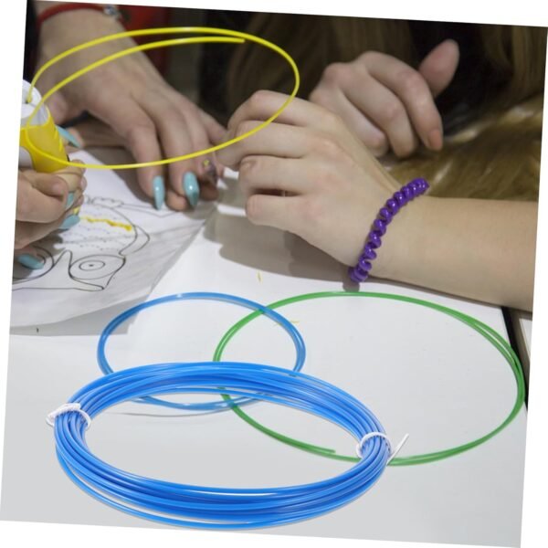 HEALLILY Pen Filament Abs 5m Filament for 3D Printing Pen Pla Low Shrinkage for 3D Objects Random - Image 7
