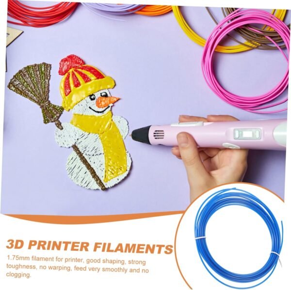 HEALLILY Pen Filament Abs 5m Filament for 3D Printing Pen Pla Low Shrinkage for 3D Objects Random - Image 8