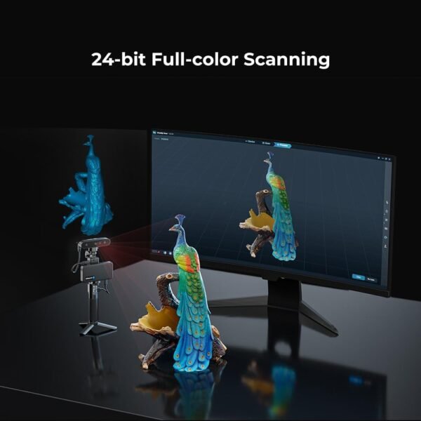 Creality CR Scan Ferret Pro 3D Scanner for 3D Printing, Handheld Wireless 3D Scanner with RGB Camera, 0.1mm Accuracy, Anti-Shake Tracking, Compatible with PC, iOS, Android - Image 4