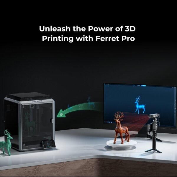 Creality CR Scan Ferret Pro 3D Scanner for 3D Printing, Handheld Wireless 3D Scanner with RGB Camera, 0.1mm Accuracy, Anti-Shake Tracking, Compatible with PC, iOS, Android - Image 7