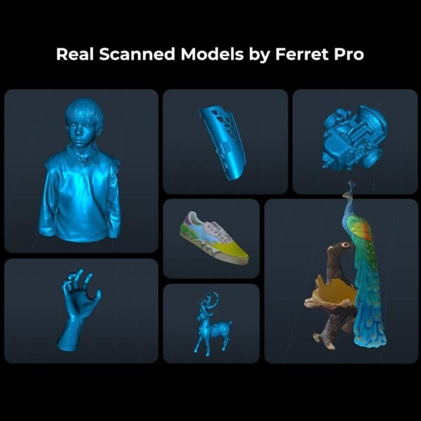 Creality CR Scan Ferret Pro 3D Scanner for 3D Printing, Handheld Wireless 3D Scanner with RGB Camera, 0.1mm Accuracy, Anti-Shake Tracking, Compatible with PC, iOS, Android - Image 9