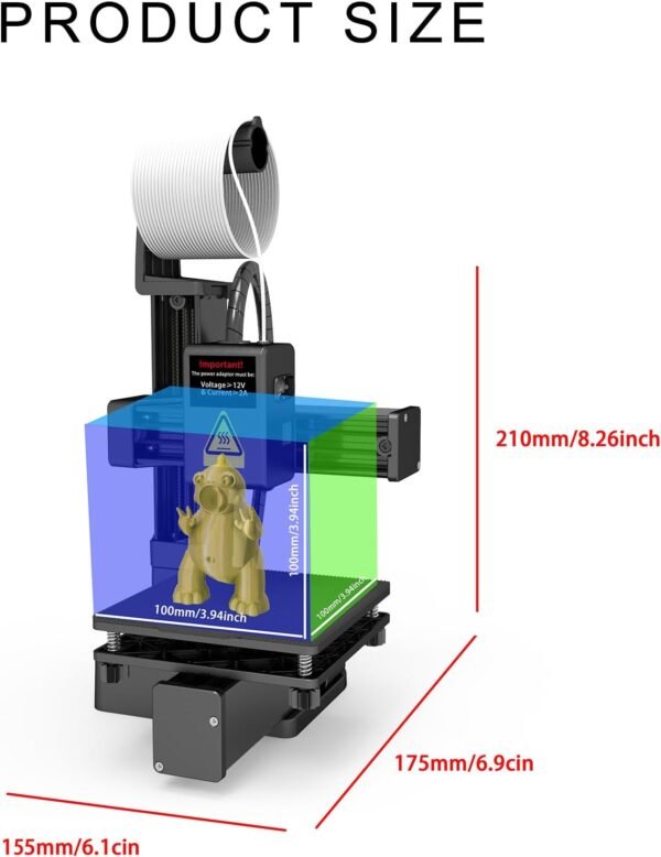 Entry Leveled 3D Printer with Automatic Slicing Software for Ecommerce Toy,Home Education and Printing - Image 9