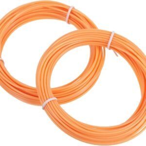 MECCANIXITY 2 Pcs 3D Pen Filament, 1.75mm Dia 33ft Length PLA 3D Printing Pen Filament Refills for 1.75mm 3D Printing Pen, Fluorescent Orange