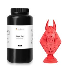 Rigid Pro 3D Printing Resin, High Stiffness & High Precision Engineering Resin, Designed for Detailed Models & Functional Parts for LCD/DLP/MSLA 3D Printers (Bright Red, 1KG)