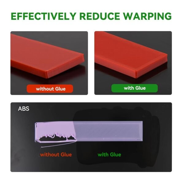 Bamboo Lab 3D Printer Bed Adhesive 2PCS,3D Print Glue for Hot Bed,Avoid Warping for Printing ABS,PLA,PETG on Various Build Plate with Stronger Adhesion,No Residue,Durable than Glue Stick-60ml - Image 4