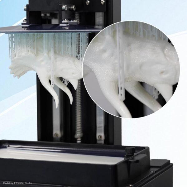 FUNCECOL 3D Printer Resin, High Precision & Opaque Appearance, Easy to Use for 405nm UV-Curing LCD/DLP/MSLA Resin Printers, 8K Standard 3D Printing Resin 1000g - White - Image 4